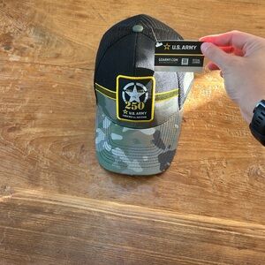 U.S. Army Olive/Black Camouflage Patch Trucker Hat